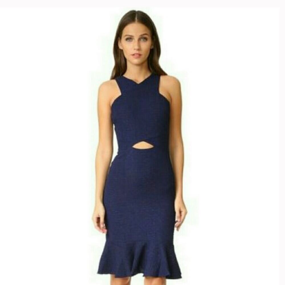 Ali & Jay Navy Qyun Cutout Dress Size Small
